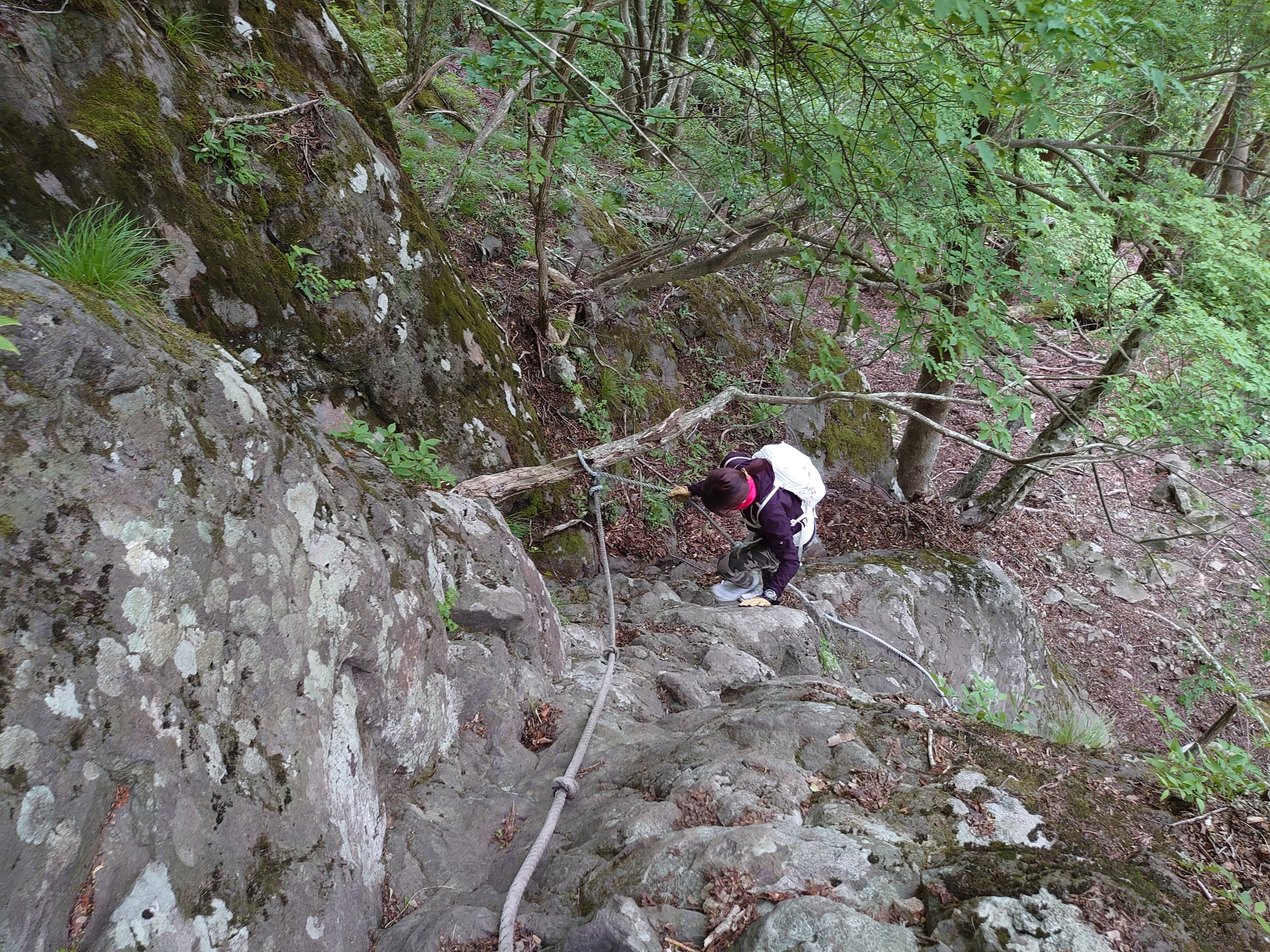 鷹ノ巣山の岩場1