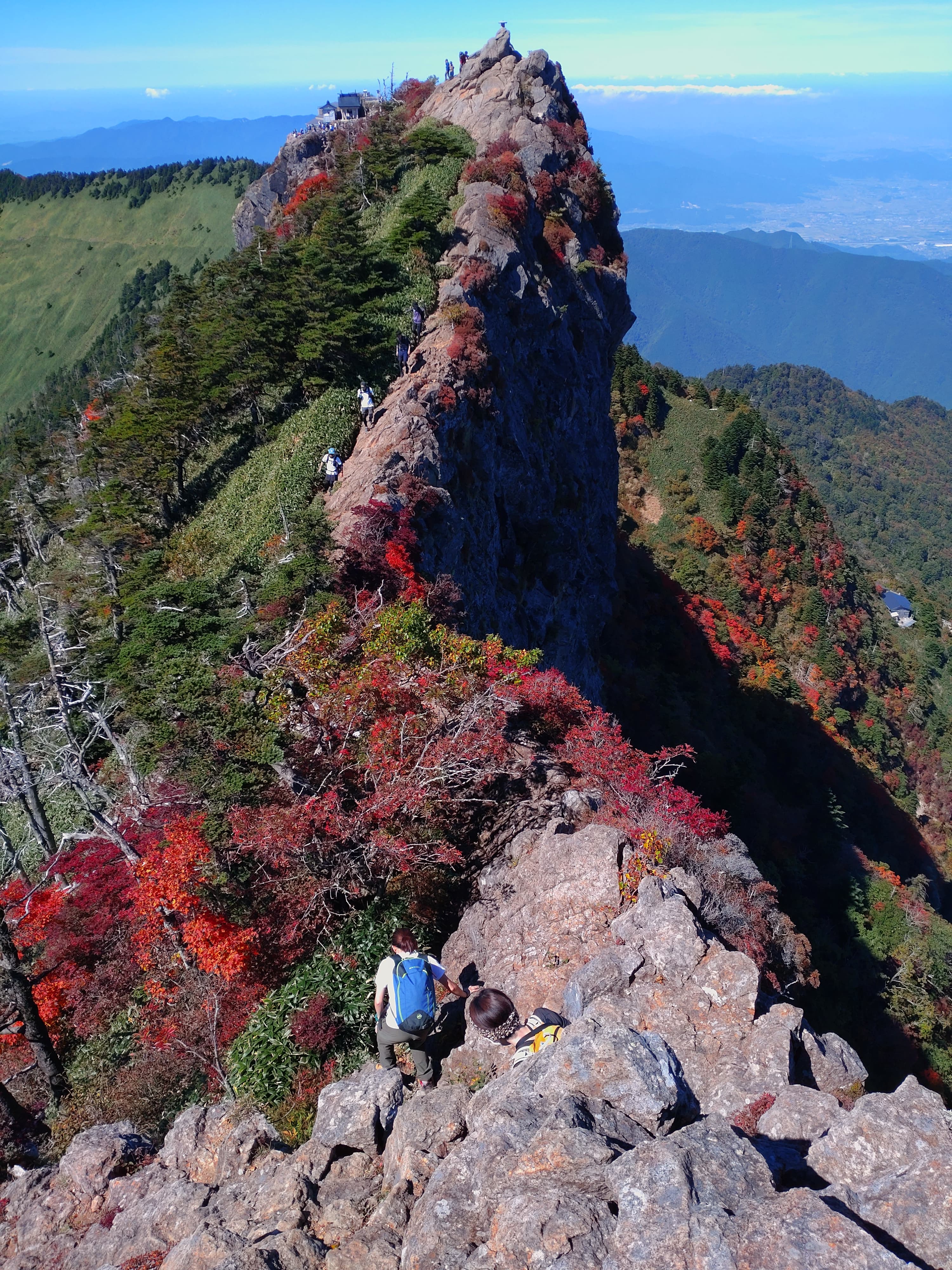 石鎚山天狗岳の紅葉