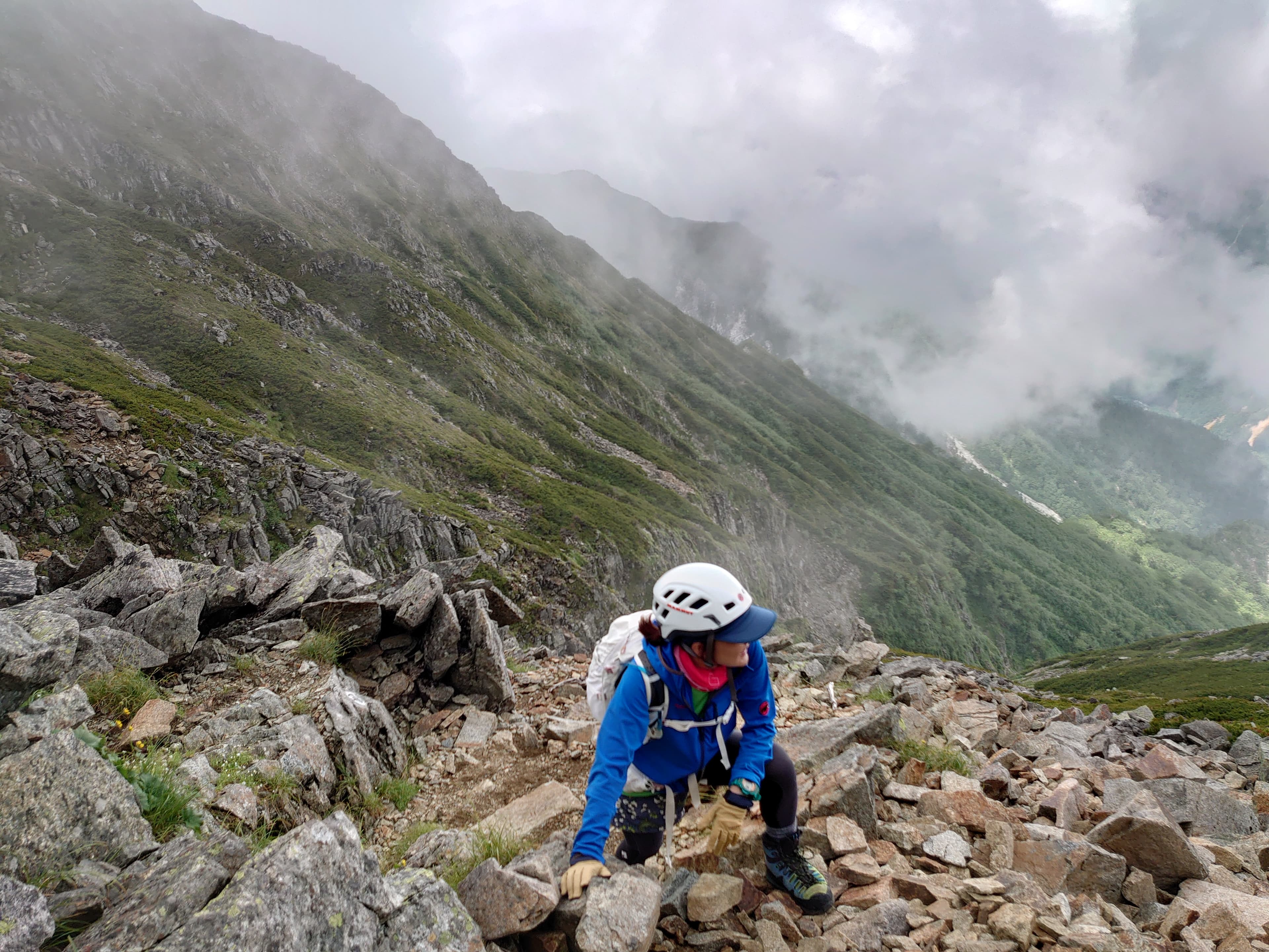 ジャンダルム付近の登山道-2