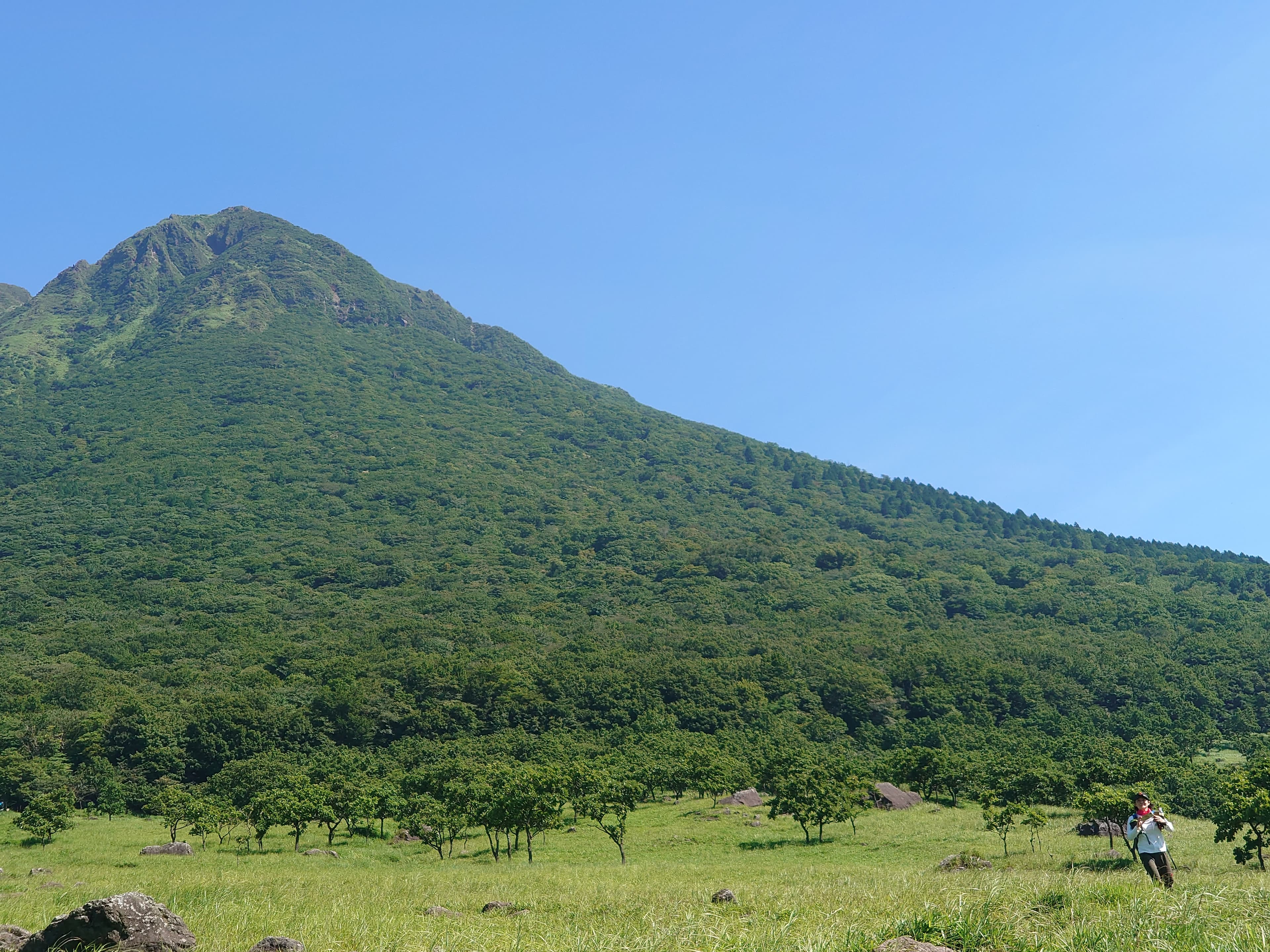 青空と由布岳