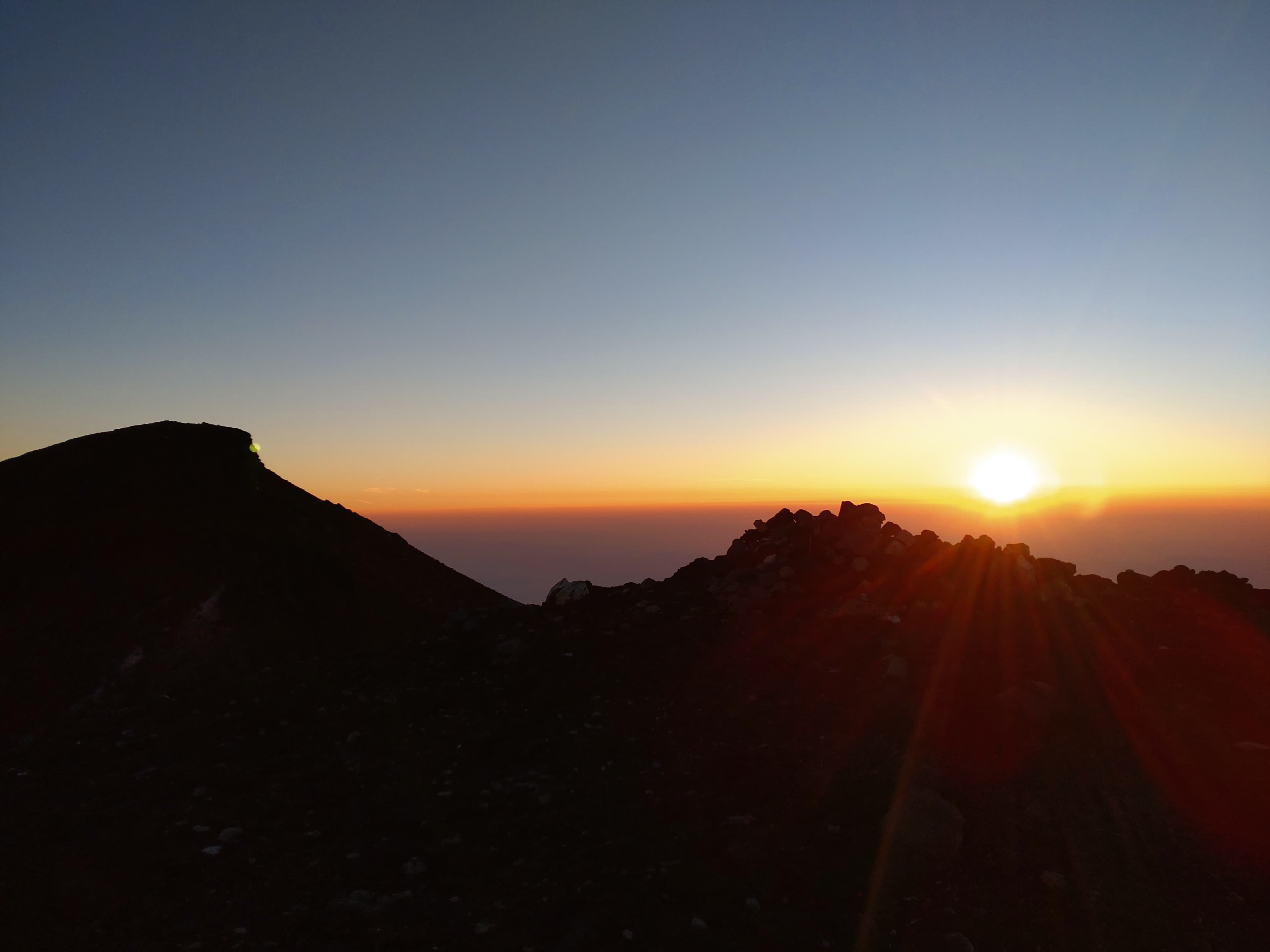 富士山の日の出