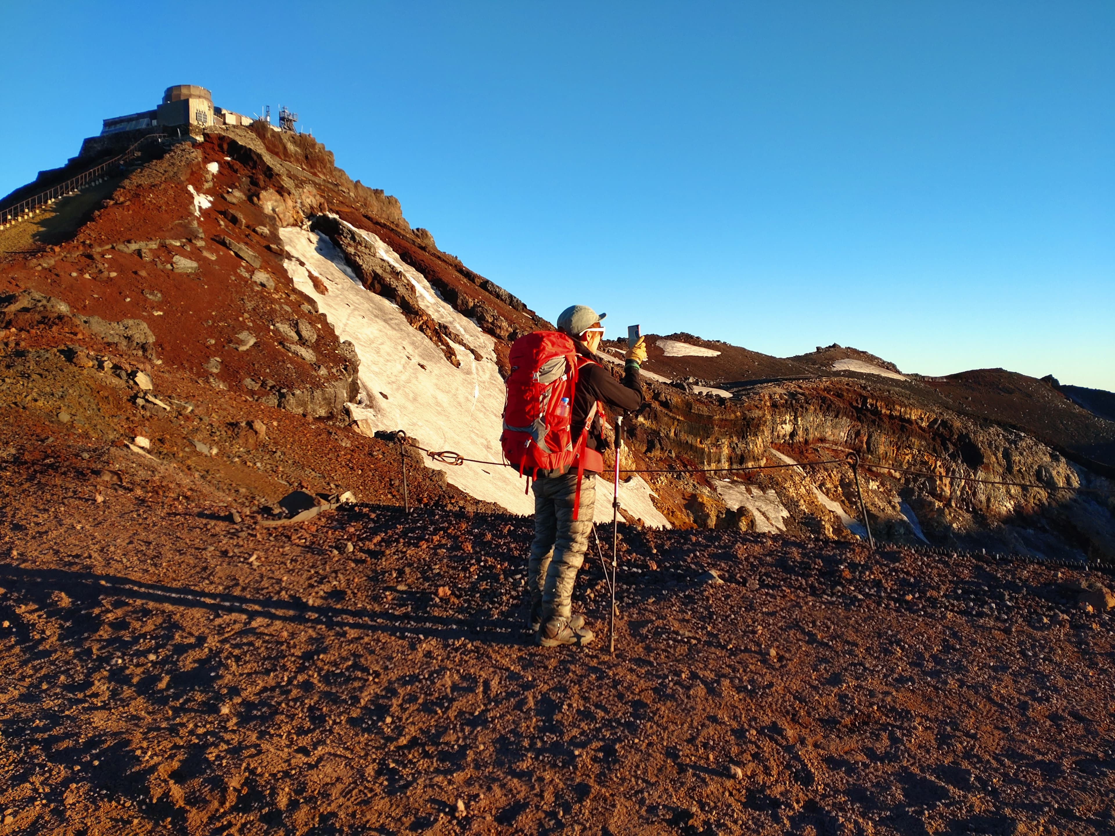 富士山山頂直下