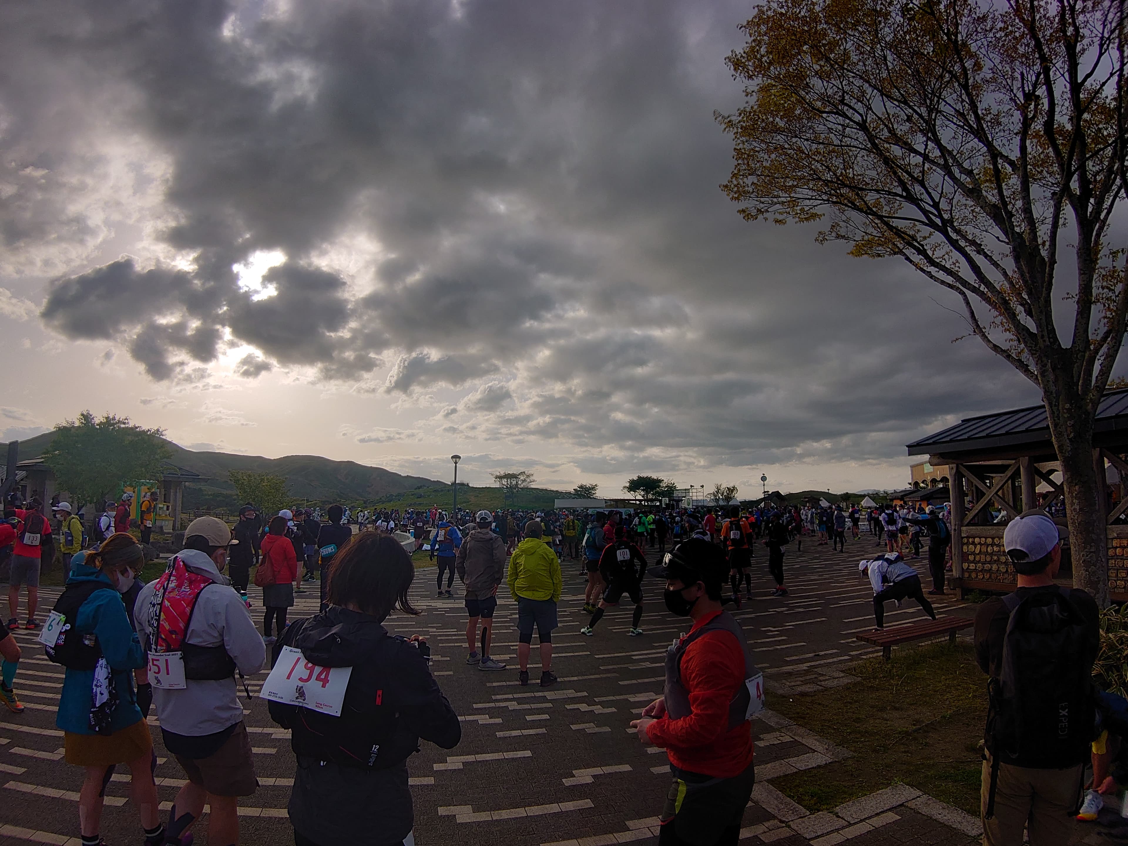 平尾台トレイルランニング・スタート前の会場