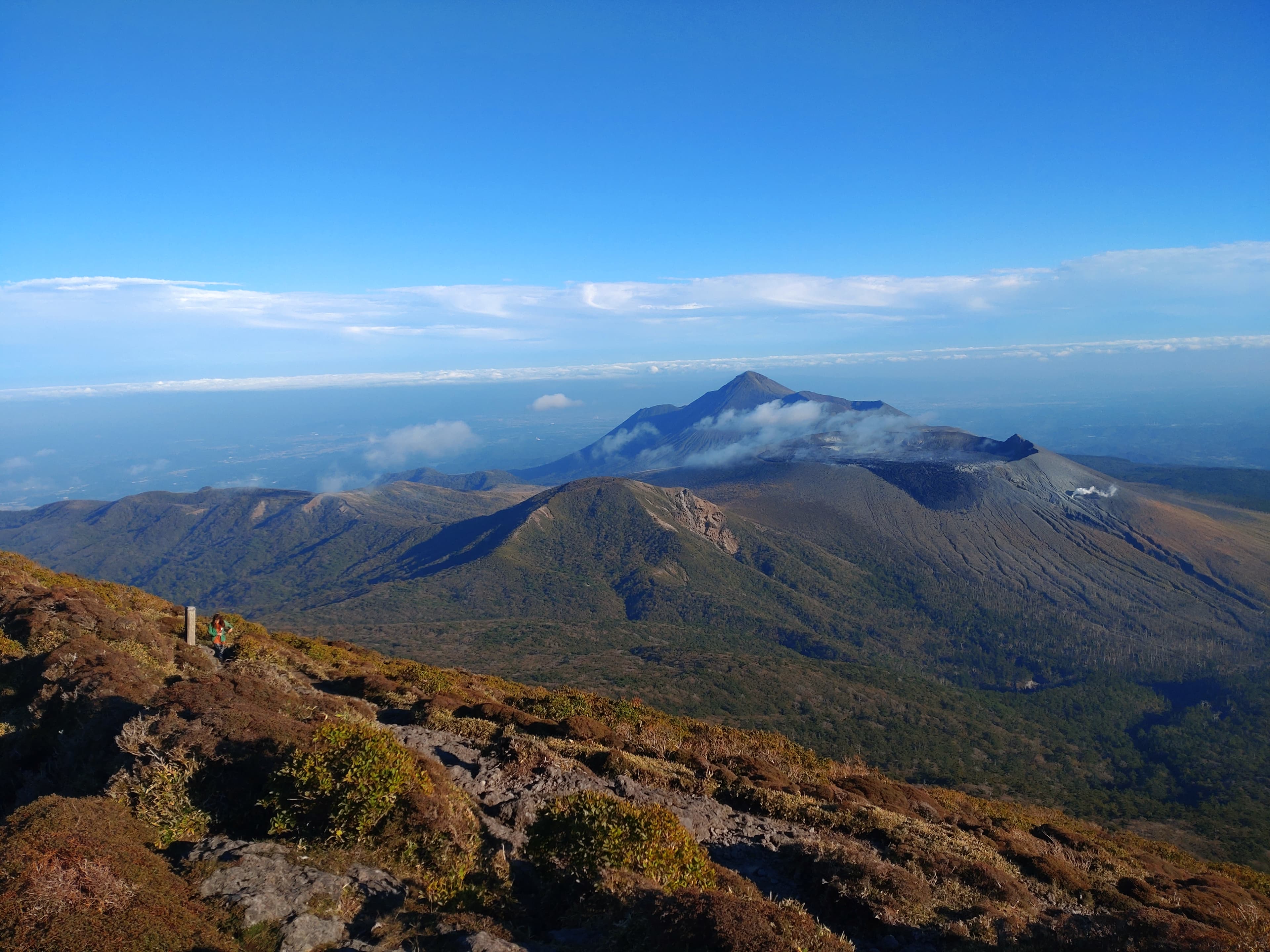 韓国岳山頂の眺望
