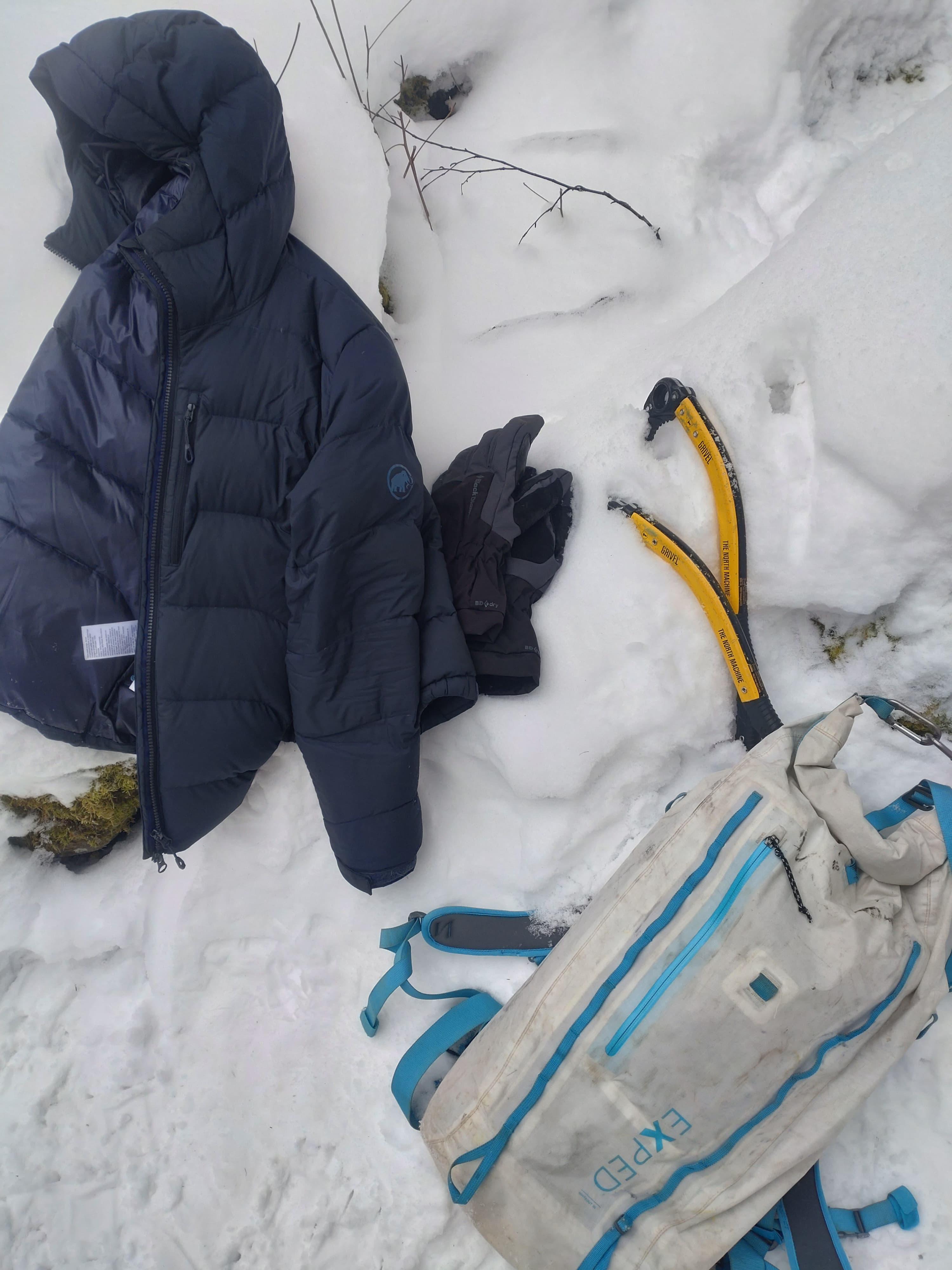 角木場の氷柱にて