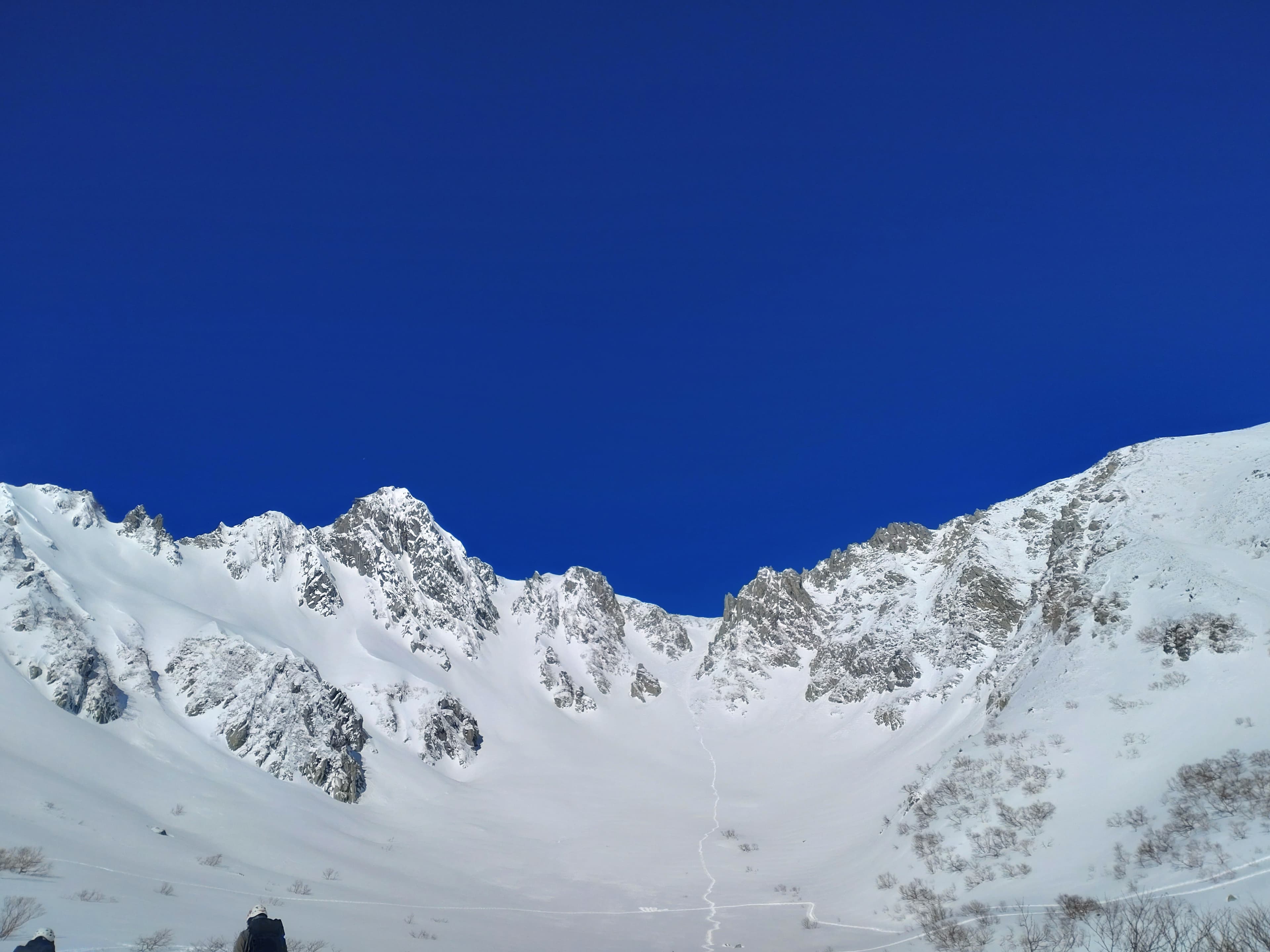 厳冬の千畳式カール