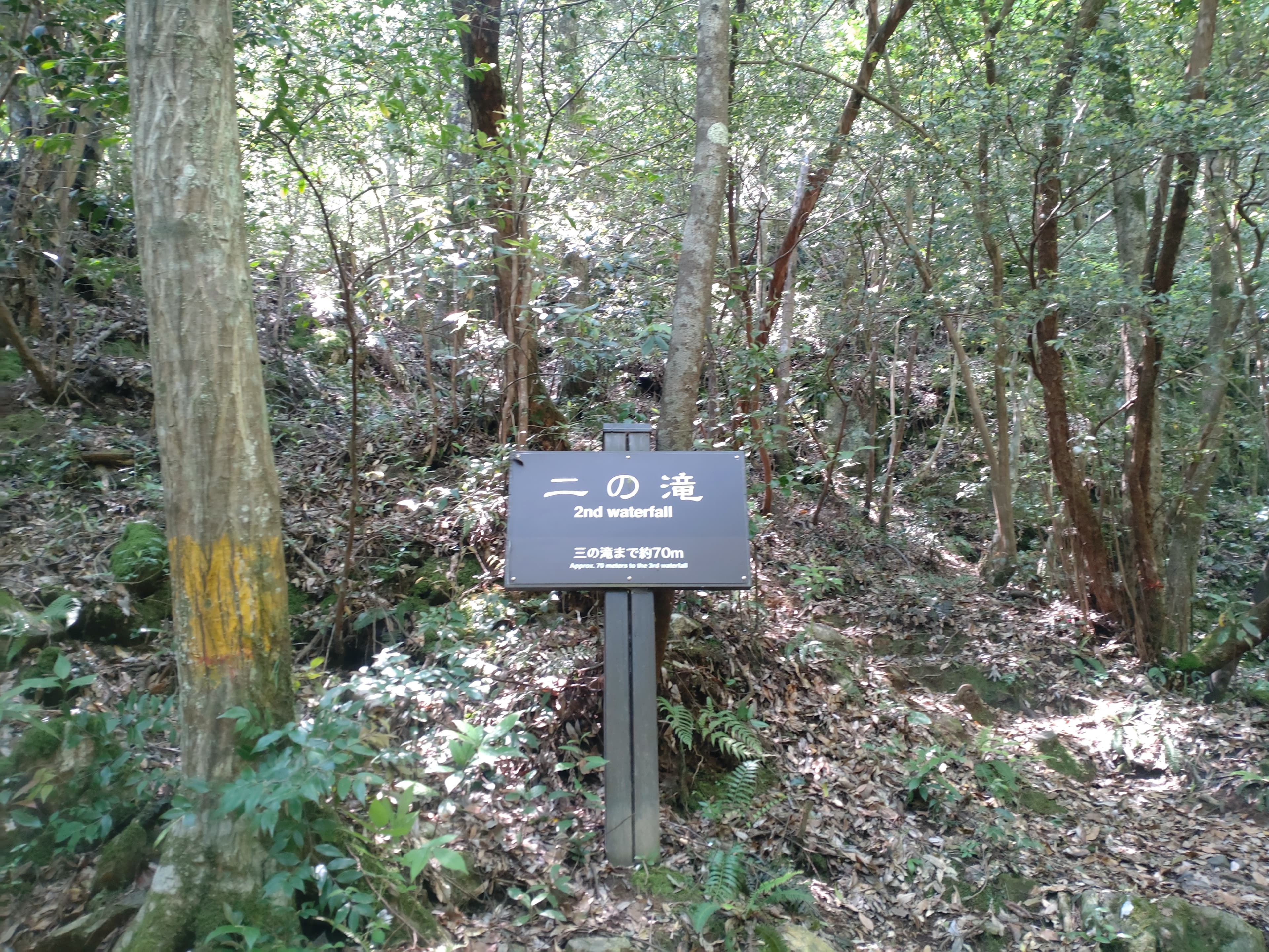 二の滝看板