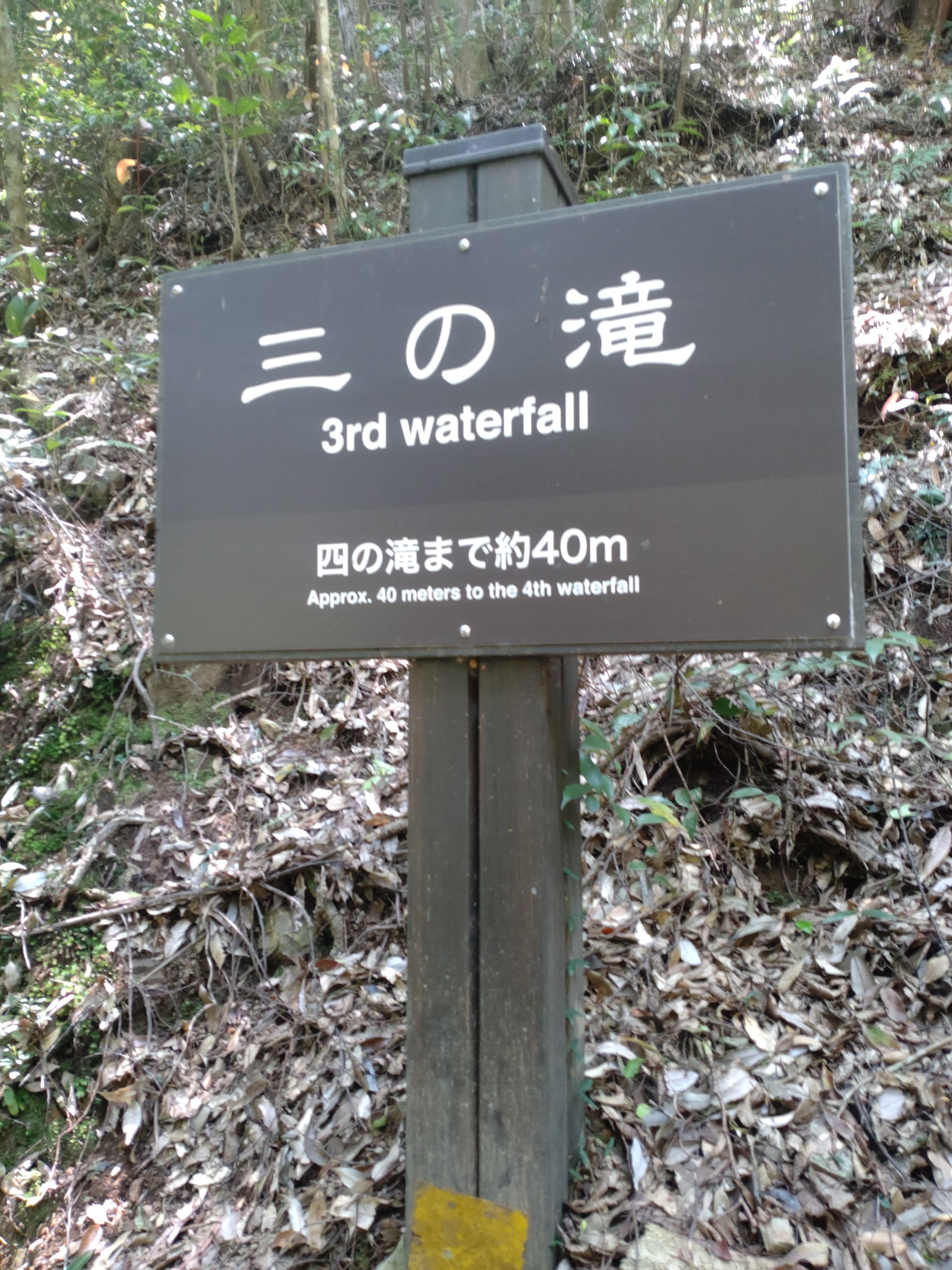 三の滝看板
