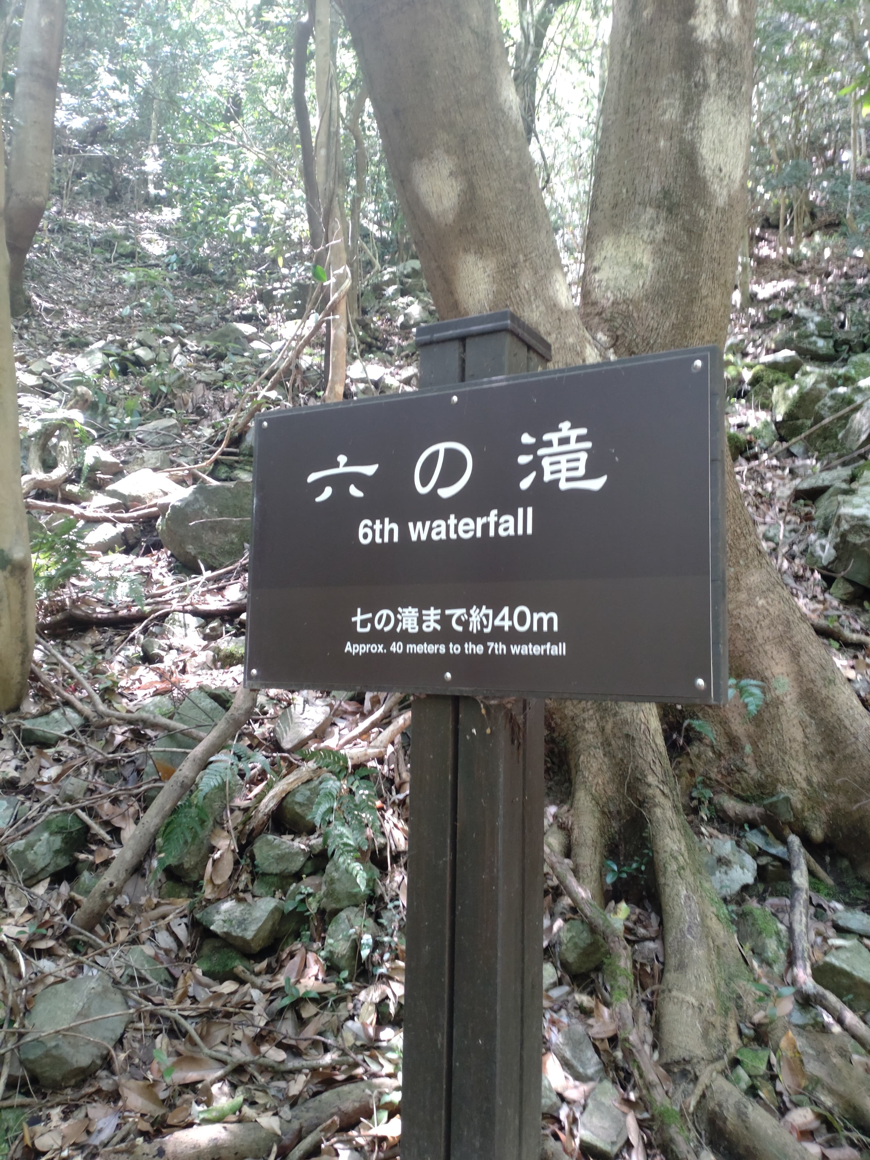 六の滝看板