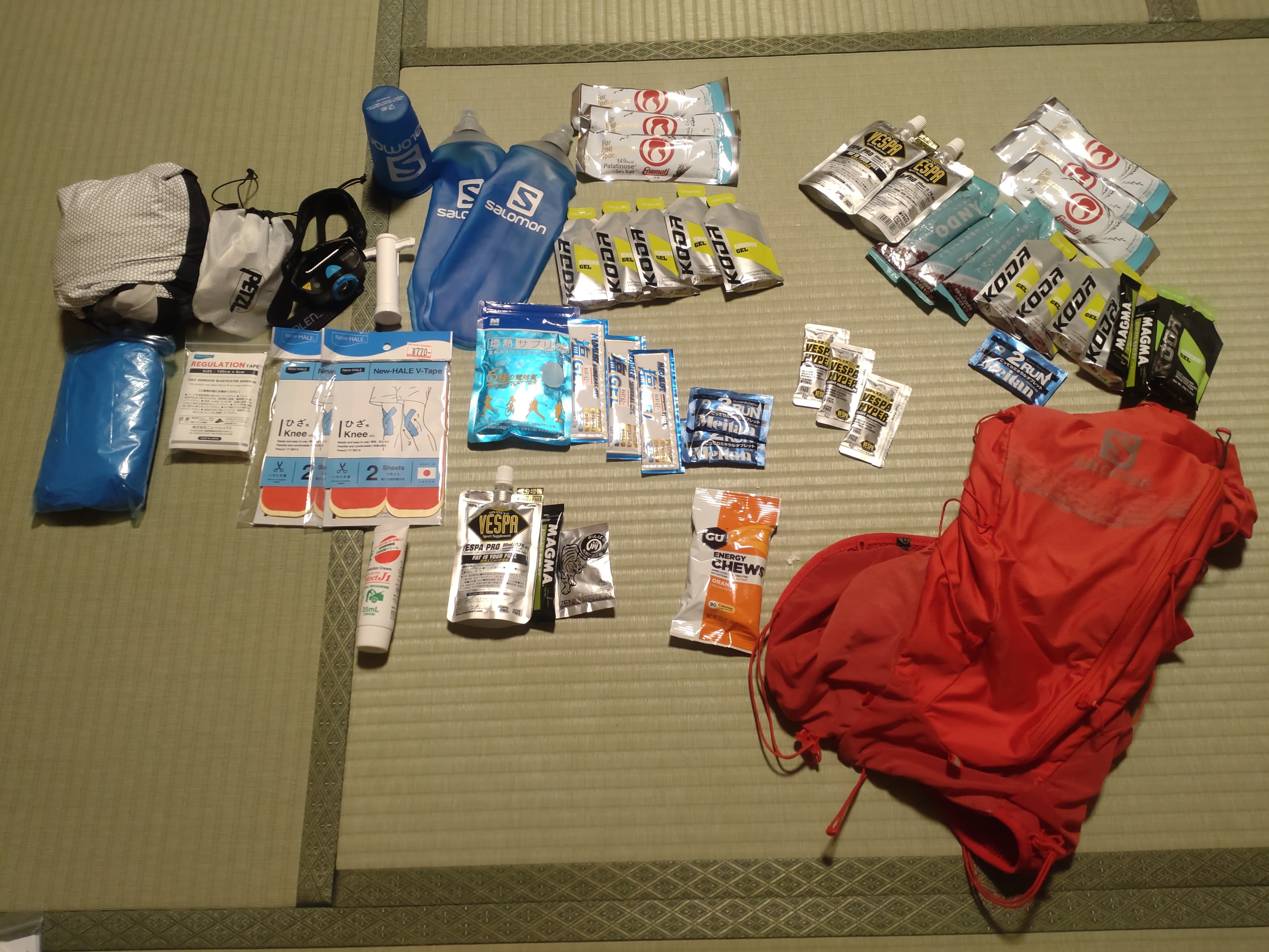 志賀高原100の装備