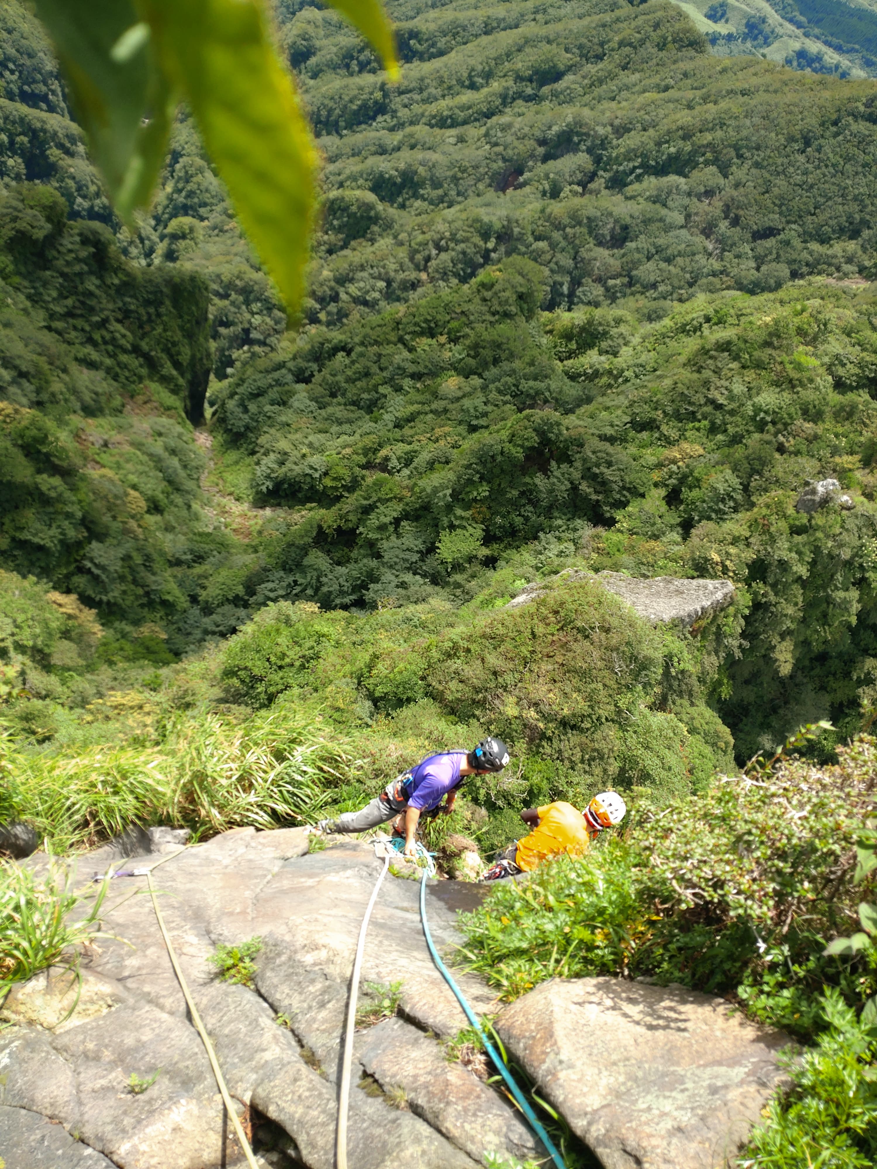 熊五郎落とし終了点から１ピッチ目終了点を見る