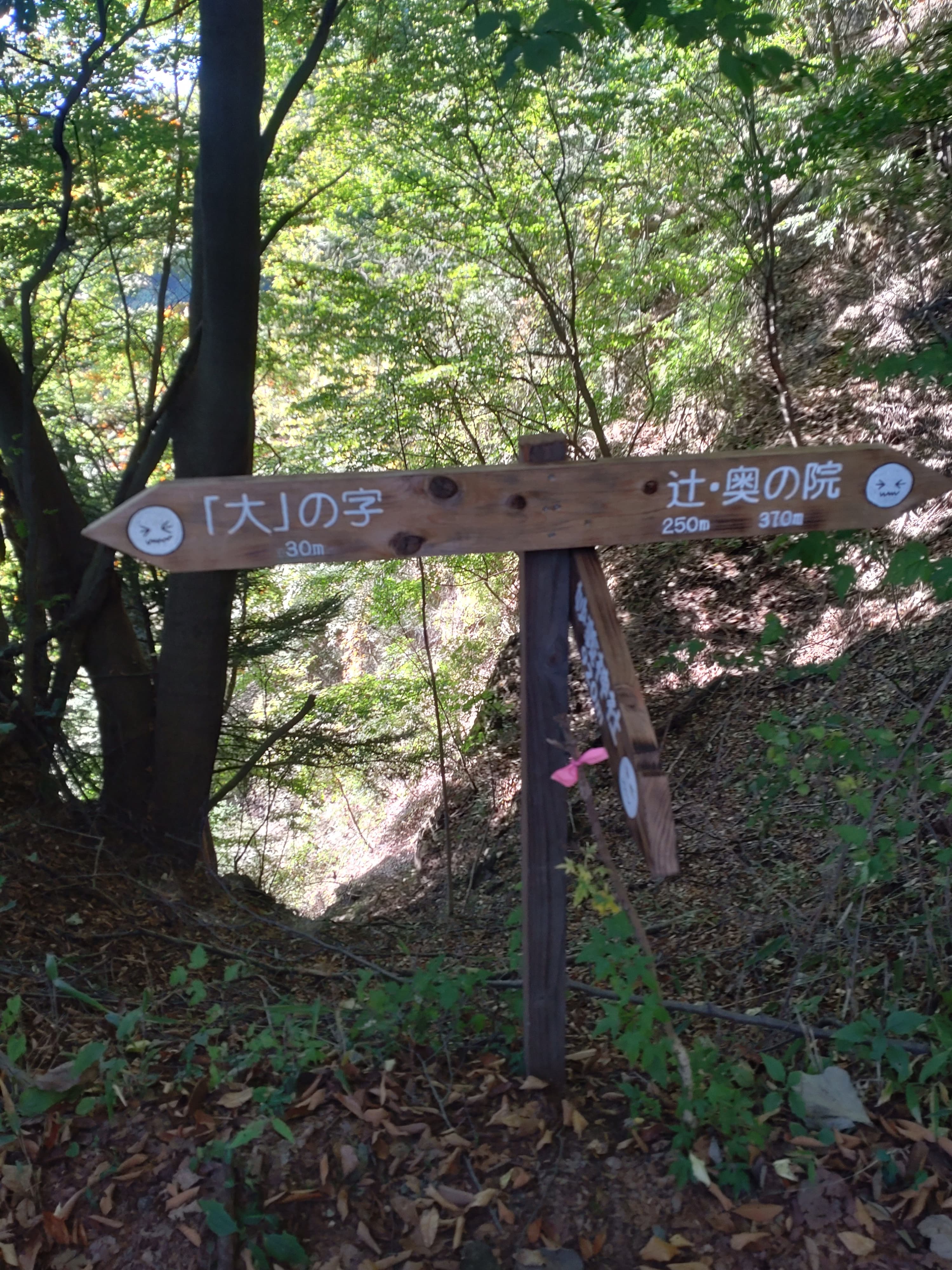 妙義山大の字標識