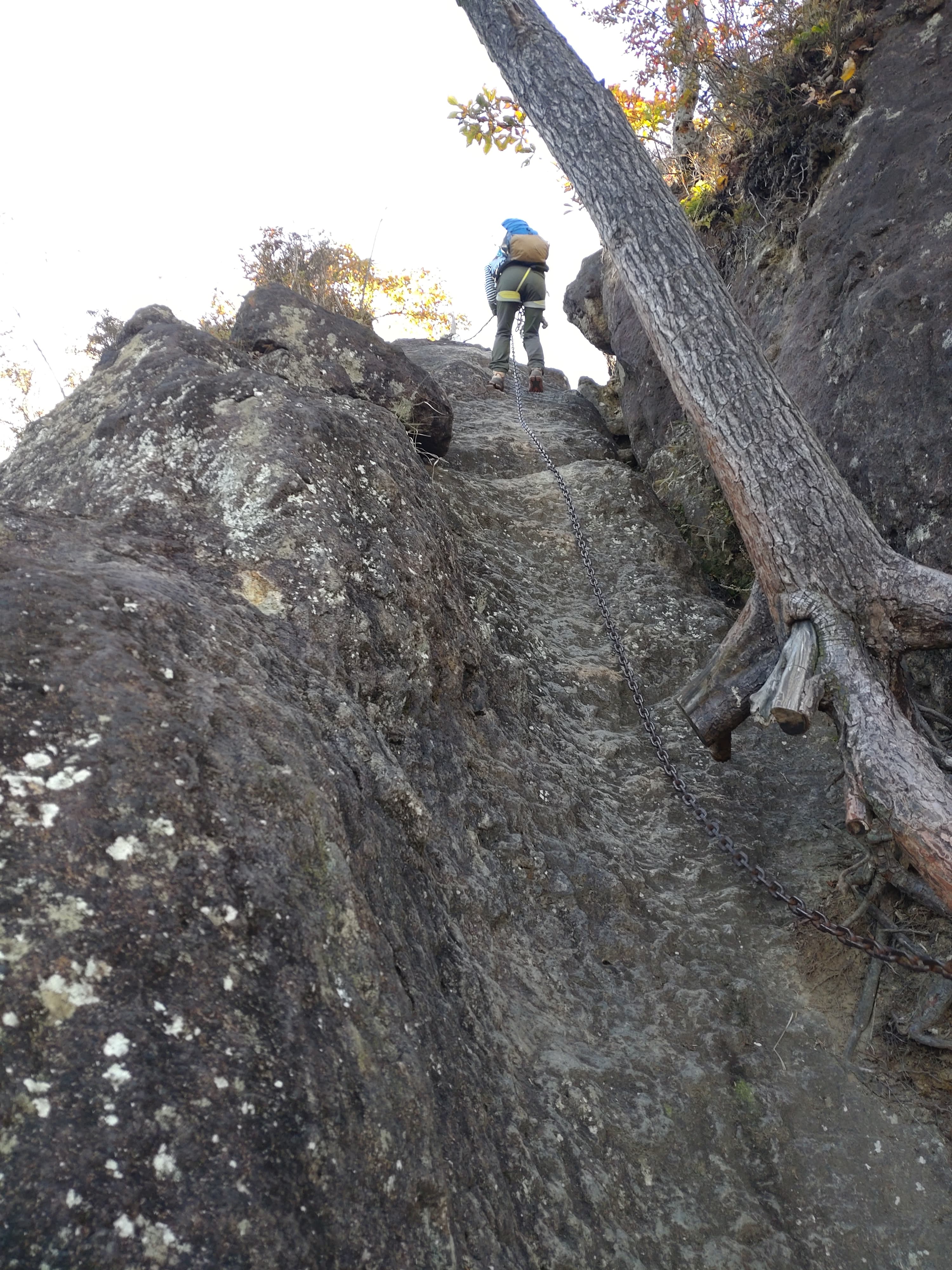 妙義山の鎖場