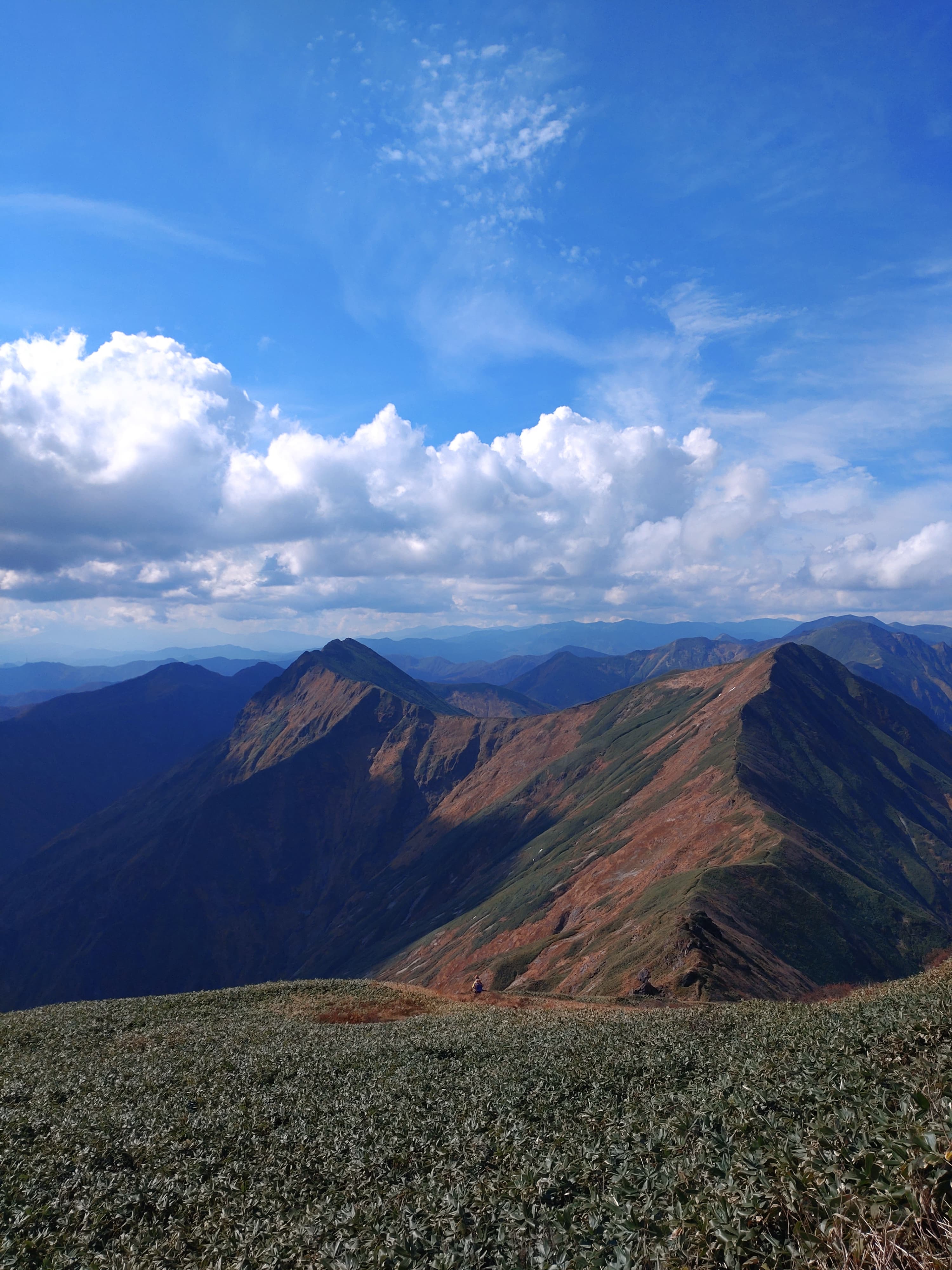 谷川岳登山で見た稜線