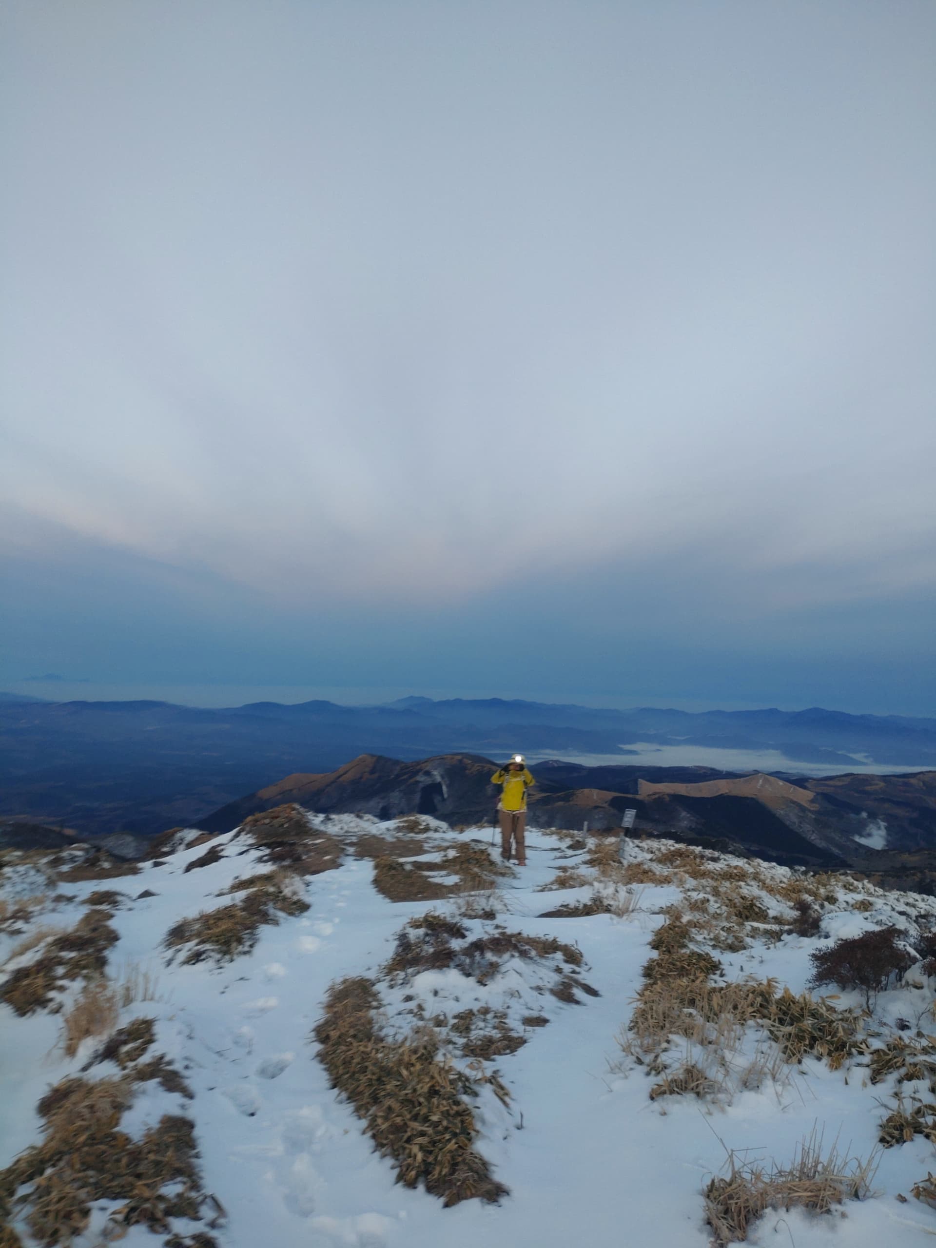 久住の星生山で朝駆け