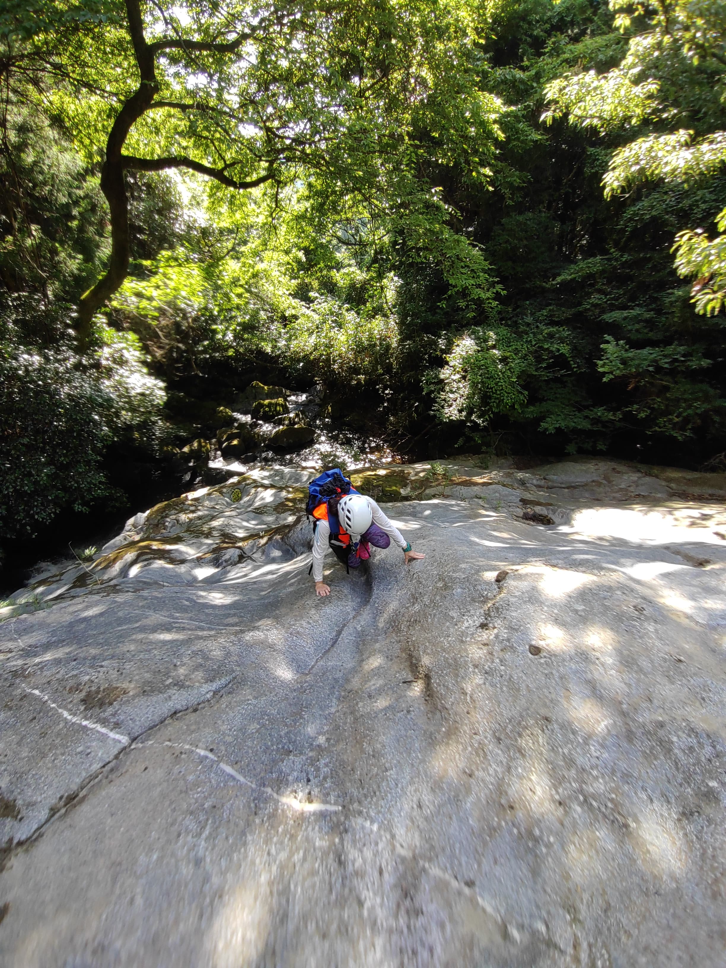 二丈渓谷の沢登り