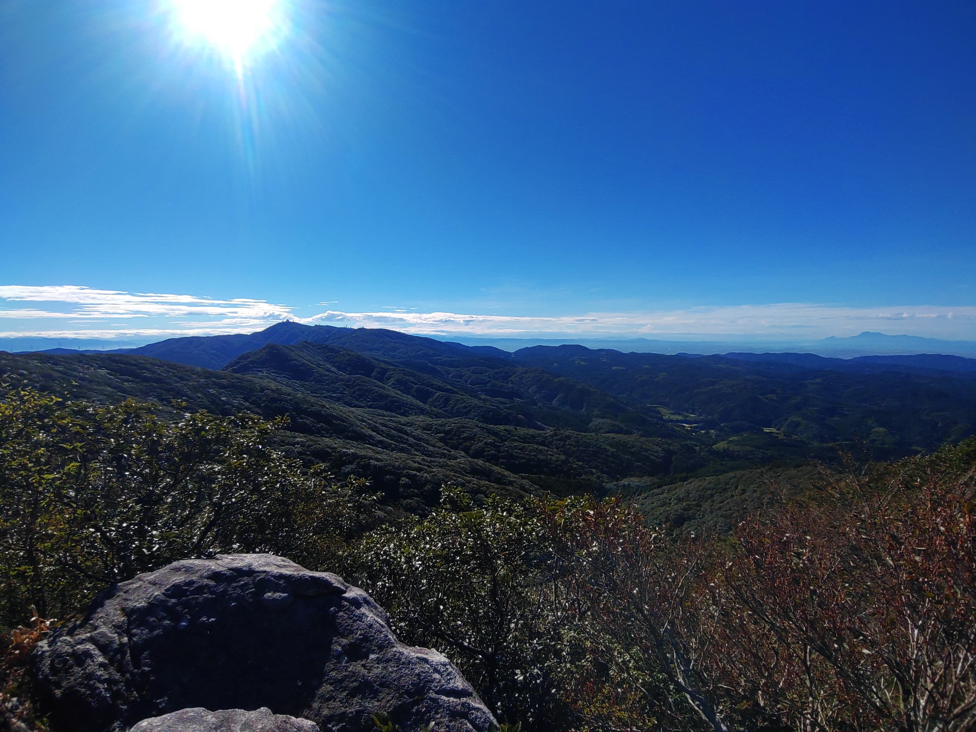 背振金山間の眺望