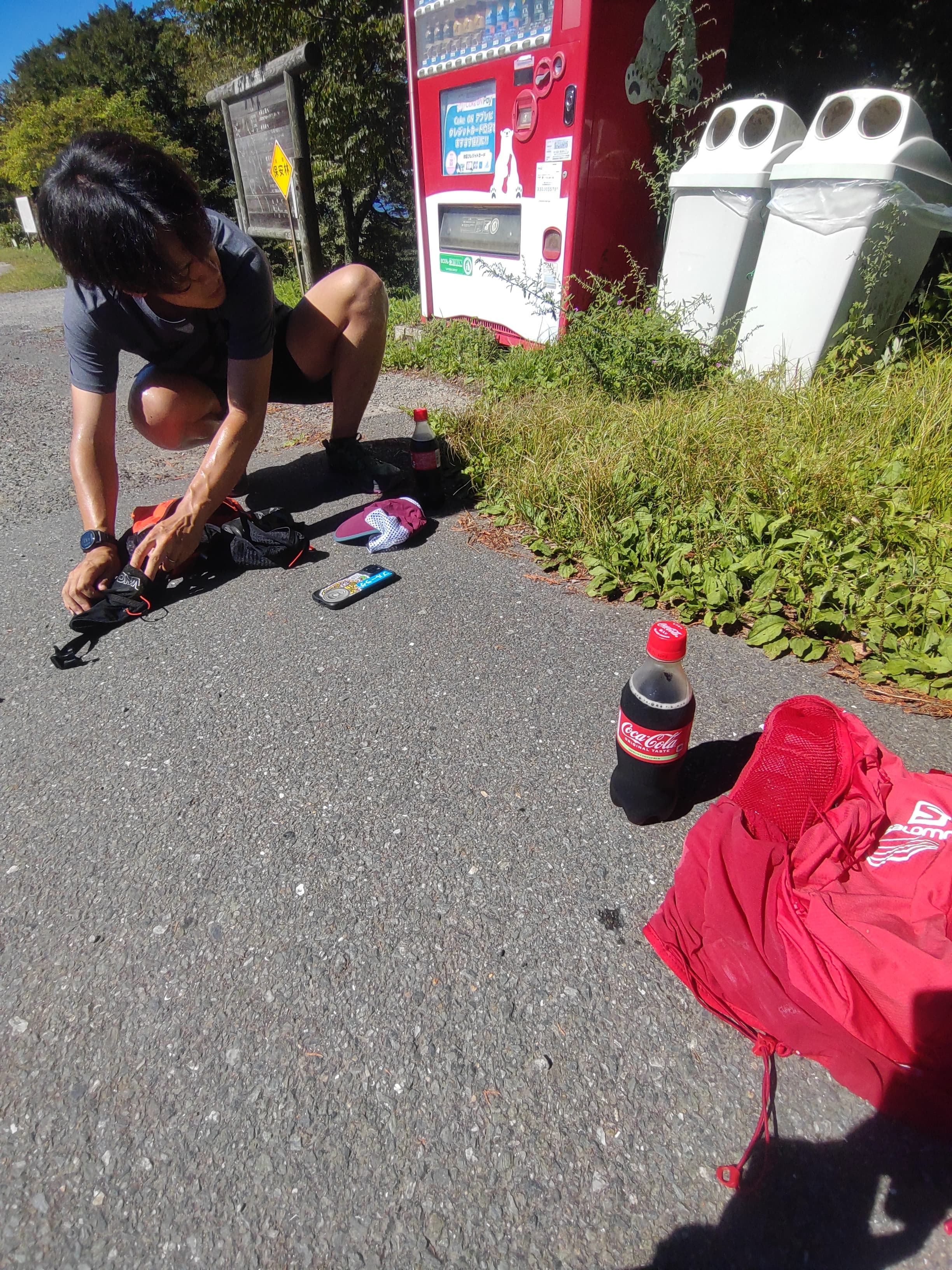 背振山のコカ・コーラ自販機