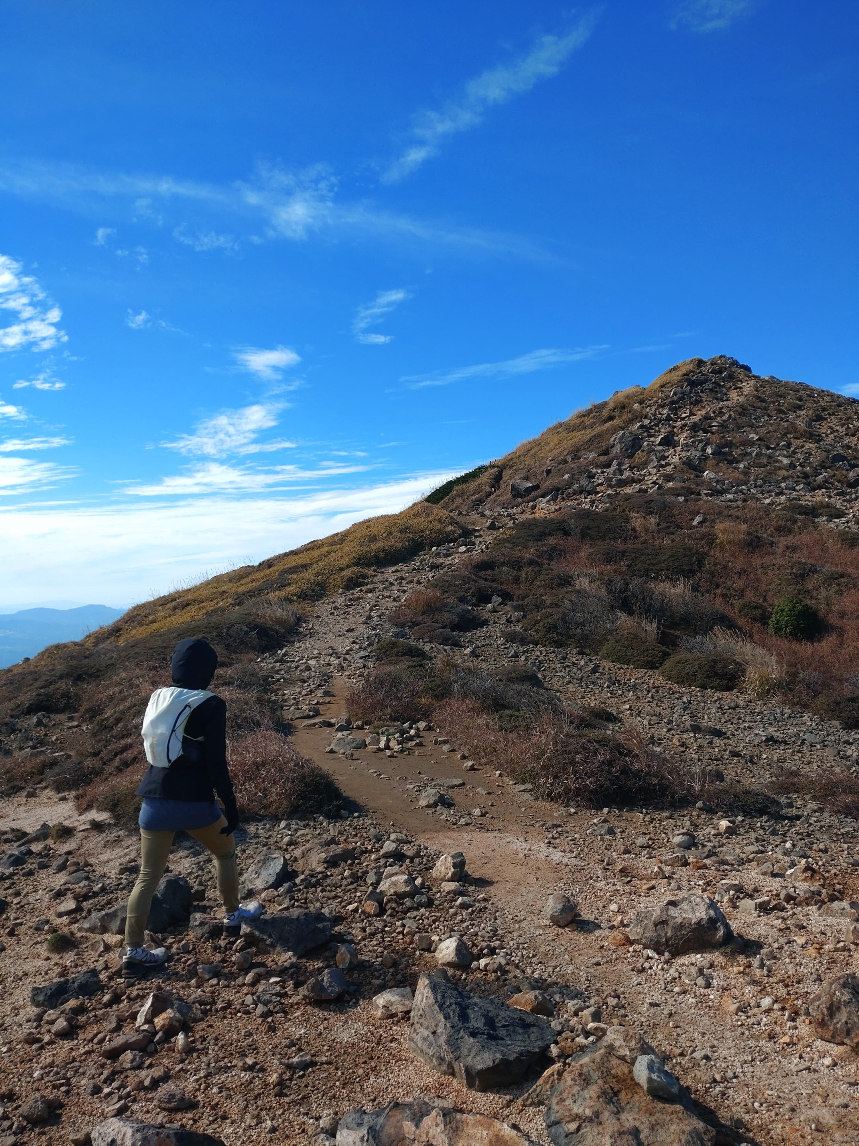 久住山への登り