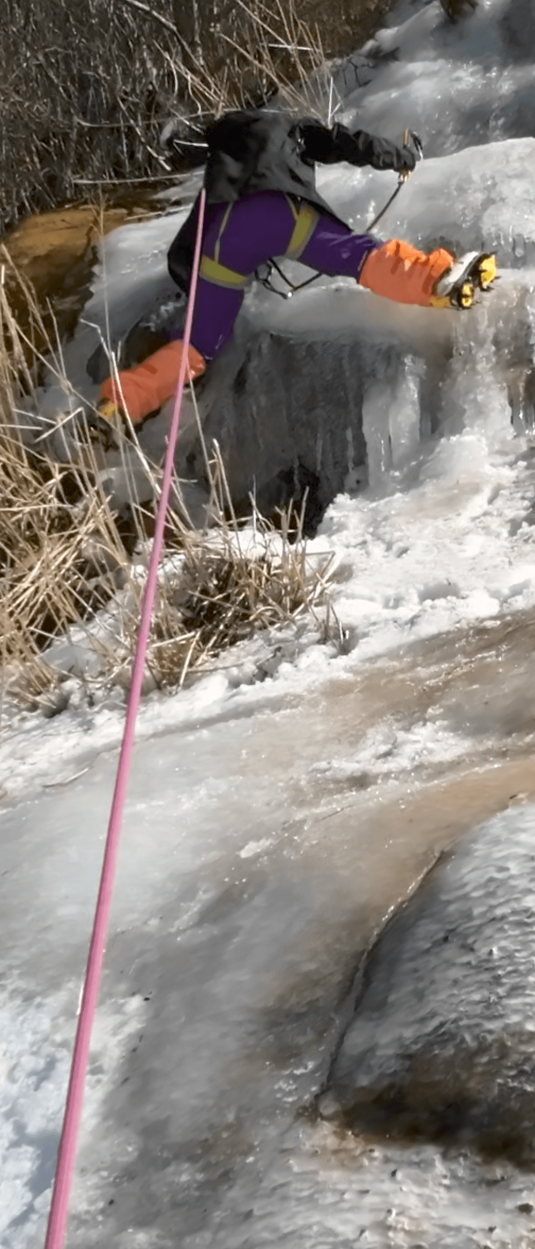 磐梯山某所アイスクライミング