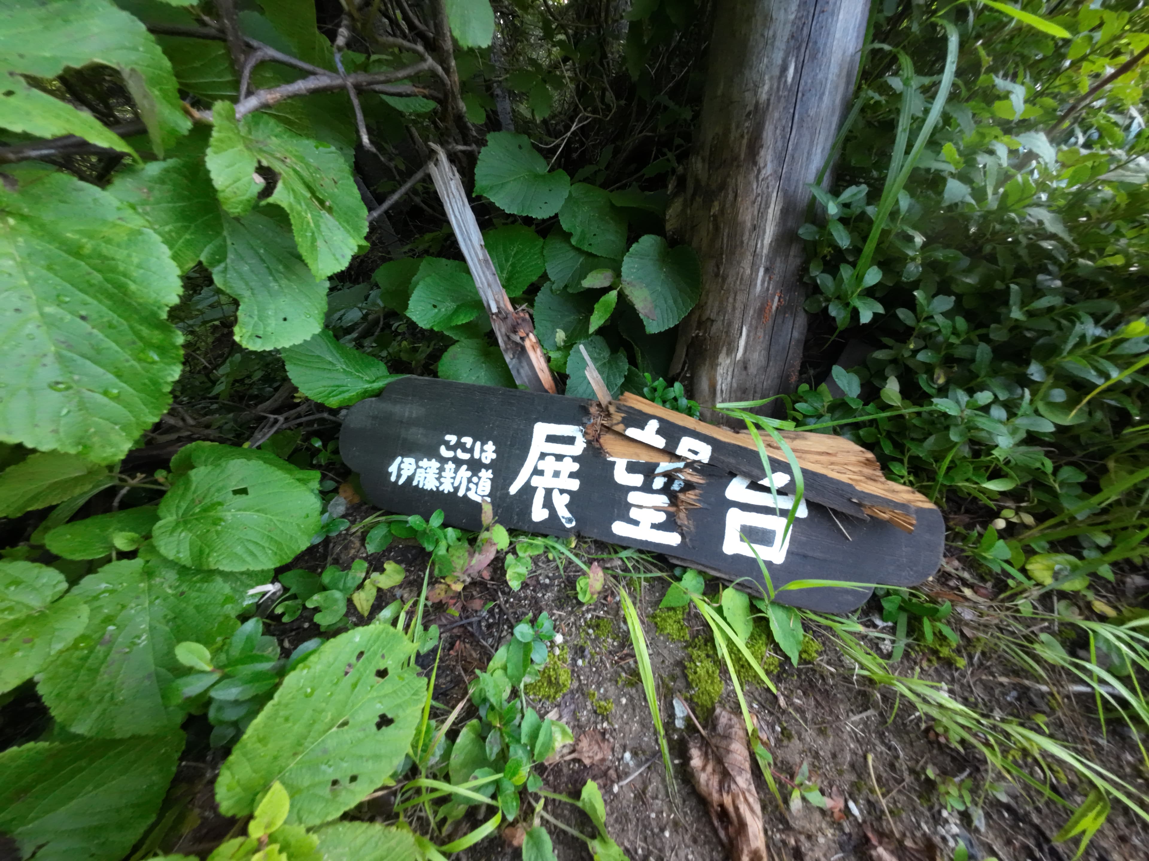 伊藤新道展望台看板