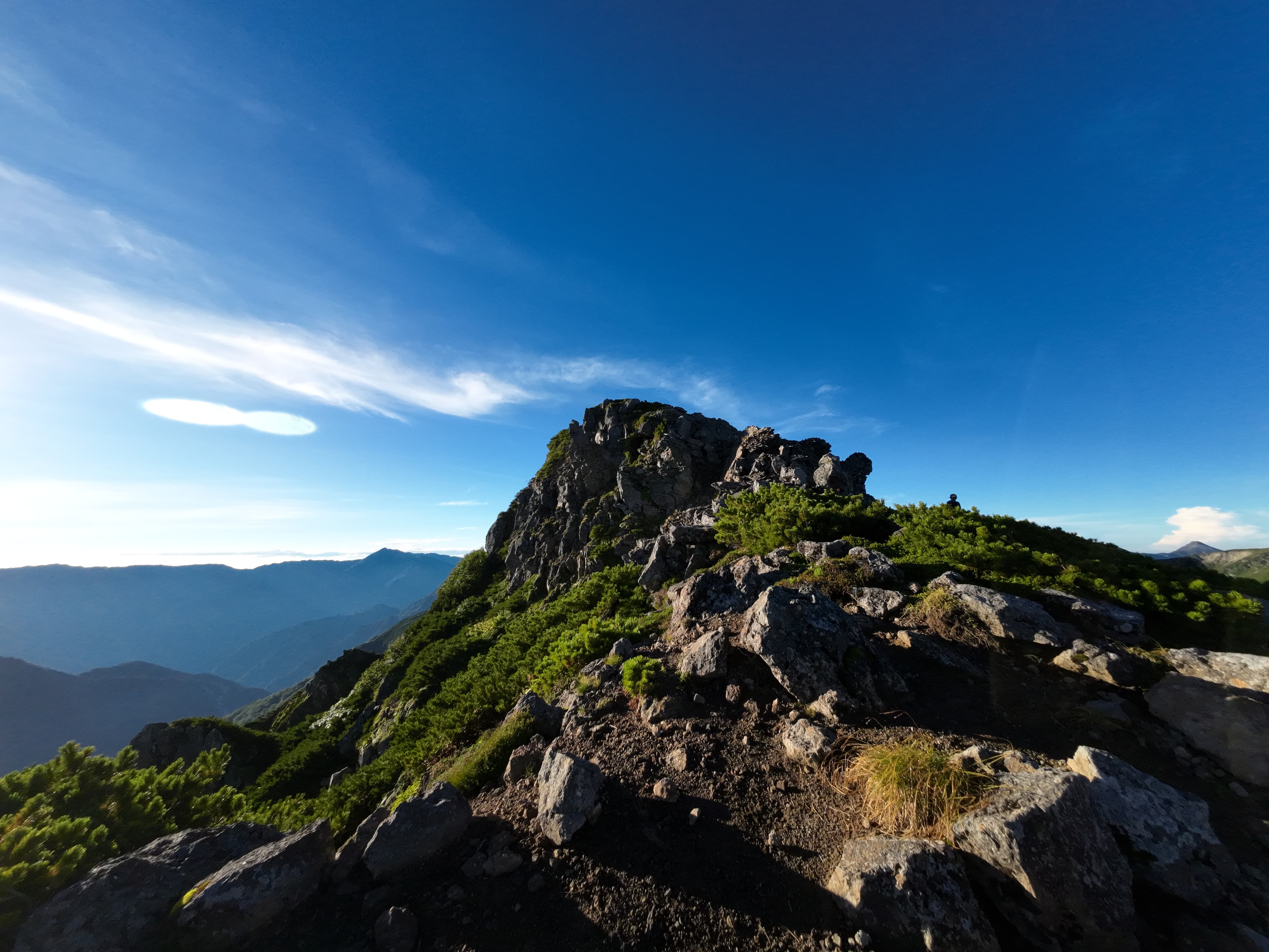 裏銀座ルートの稜線