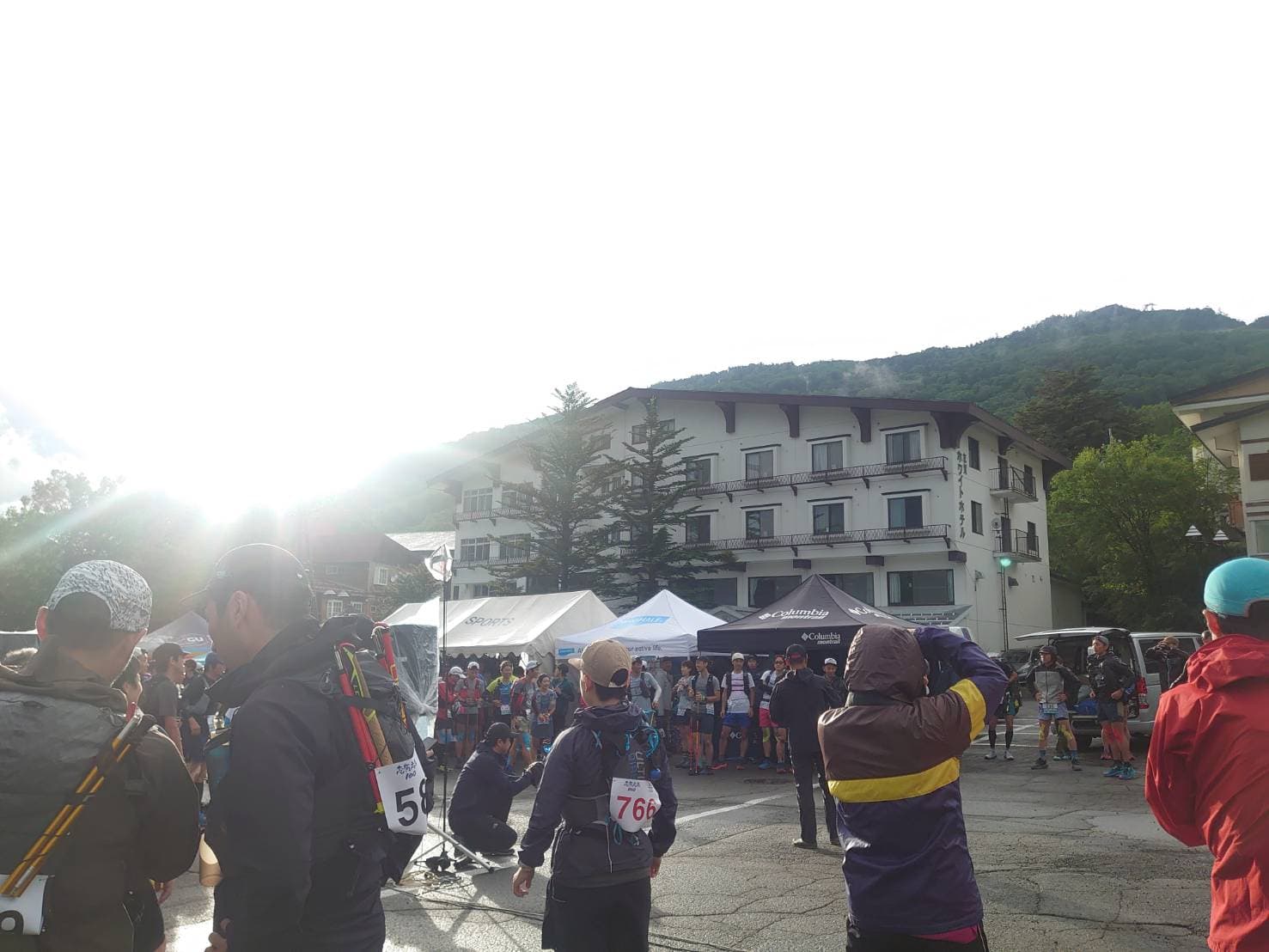 志賀高原100スタート会場